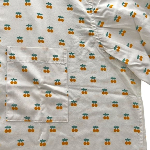 FAR AFIELD Oranges Cognito Long Sleeve Cotton Button-Up Shirt Sz 4 XL 0011 - Picture 3 of 12